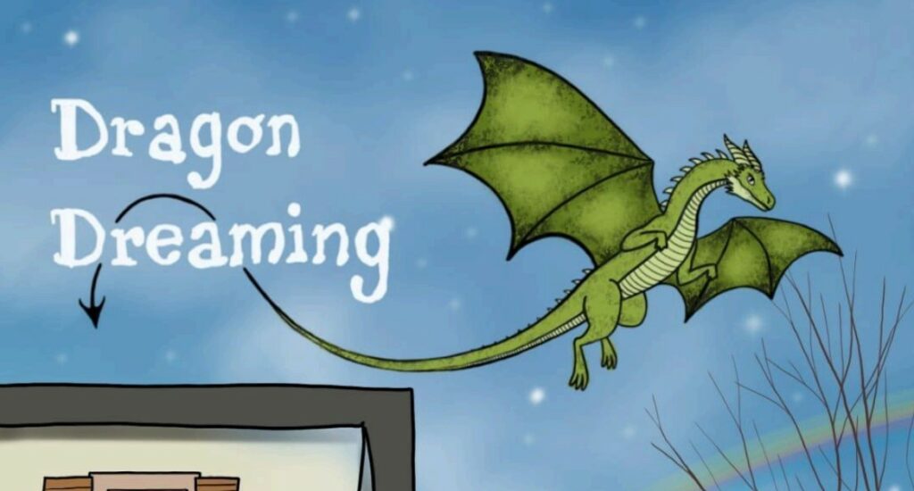 fragment of the cover of the manual from TC dragon dreaming